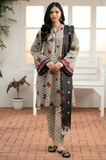 Baroque - 3 Piece - Khaddar Print Suit - SRZ0078