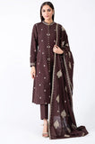 Kayseria - 3PC Dhanak Embroidered Shirt With Dhanak Embroidered Dupatta and Trouser -SS01067