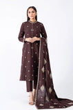 Kayseria - 3PC Dhanak Embroidered Shirt With Dhanak Embroidered Dupatta and Trouser -SS01067