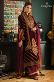 Asim Jofa -Winter 3PC Velvet Embroidered Suit - SS0566