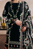 Maryam Hussain - 3PC Lawn Embroidered Shirt with Cotton Net Embroidered Dupatta and Trouser - SS0827