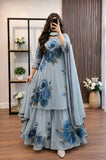 Shahijora - 3PC Lawn Maxi Style Printed Dress - SS0924