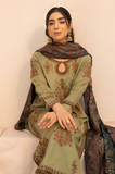 Mohagni- 3 Piece - Dhanak Embroidered Suit - SU0074