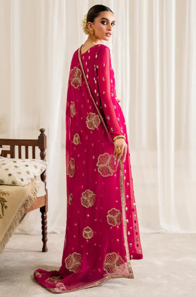 Aneelas - Winter 3PC Sequin Embroidered Suit - SS0489