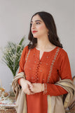Aisling - 3PC Dhanak Embroidered Shirt with Wool Plain Dupatta and Trouser - SS0873