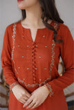 Aisling - 3PC Dhanak Embroidered Shirt with Wool Plain Dupatta and Trouser - SS0873