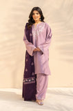 3PC Dhanak Embroidered Shirt With Wool Embroidered Dupatta and Trouser - SS01049