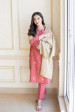 Aisling - 3PC Dhanak Embroidered Shirt With Dhanak Dupatta and Trouser - SS0880