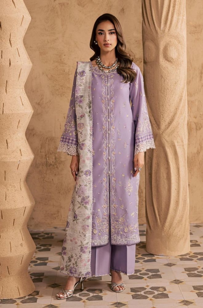 Summer 3Piece Lawn Embroidered Suit - SS0776