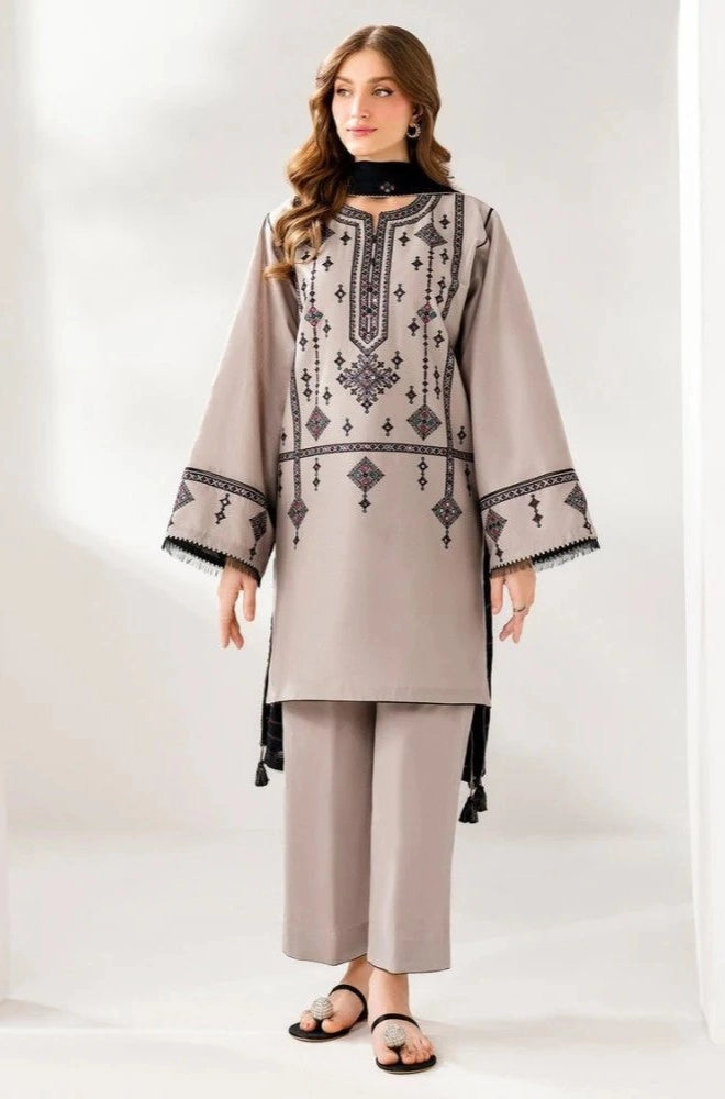 Jazmin - 3PC Lawn Embroidered Shirt with Chiffon Embroidered Dupatta and Trouser - SS0691