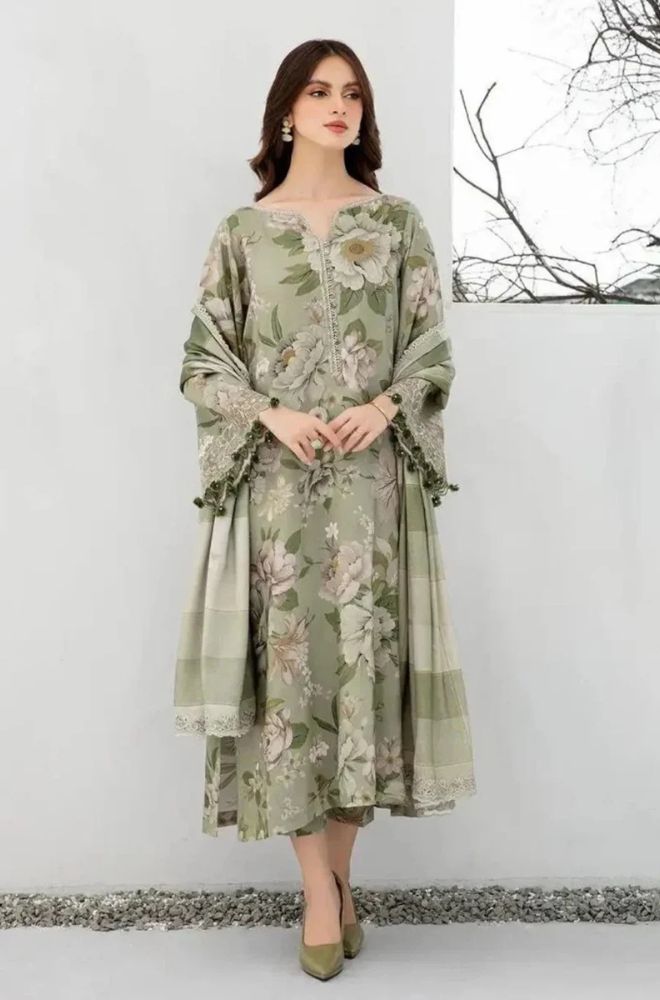 Summer 3PC Lawn Digital Printed Dress - SS0711