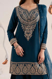 IZEL - 3PC Lawn Embroidered Shirt with Organza Embroidered Dupatta and Trouser - SS0736