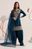 IZEL - 3PC Lawn Embroidered Shirt with Organza Embroidered Dupatta and Trouser - SS0736