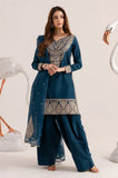Summer 3PC Lawn Embroidered Suit- SS0736