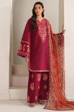 Summer 3Piece Lawn Embroidered Suit- SS0753
