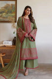 BAREEZE - 3PC Summer Lawn Embroidered Shirt with Chiffon Embroidered Dupatta and Trouser - SS0785