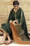 ZARPASH - 3PC Dhanak Embroidered Shirt With Wool Embroidered Dupatta and Trouser - SS0875