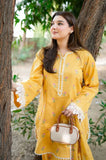 ANEELAS - 3PC Lawn Embroidered Shirt with Chiffon Embroidered Dupatta and Trouser - SS0738