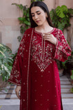 Batik - 3PC Dhanak Embroidered Shirt With Chiffon Embroidered Dupatta and Trouser - SS0992
