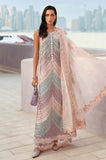 MARIA.B - 3PC Lawn Chikankari Embroidered Shirt with Chiffon Printed Dupatta and Trouser- SS0733