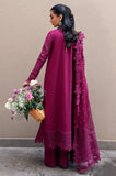 QALAMKAR - 3PC Lawn Chikankari Embroidered Shirt with Chiffon Embroidered Dupatta and Trouser - SS0011