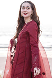 QALAMKAR - 3PC Lawn Chikankari Embroidered Shirt with Chiffon Embroidered Dupatta and Trouser -SS0021