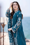 QALAMKAR - 3PC Lawn Embroidered Shirt with Cotton Net Embroidered Dupatta and Trouser  - SS0757