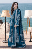Qlamakar - 3PC Dhanak Embroidered Shirt With Wool Printe Dupatta and Trouser - SS01088