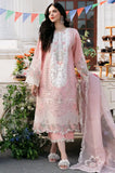 BIN ILYAS - 3PC Lawn Chikankari Embroidered Shirt with Chiffon Embroidered Dupatta and Trouser - SS0624