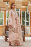 CRIMSON - 3PC Lawn Chikankari Embroidered Shirt with Monar Printed Dupatta and Trouser - SS0694
