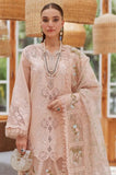 CRIMSON - 3PC Lawn Chikankari Embroidered Shirt with Monar Printed Dupatta and Trouser - SS0694