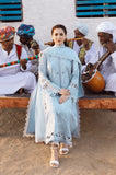 ZAHA LAWN - 3PC Lawn Chikankari Embroidered Shirt with Cotton Net Embroidered Dupatta and Trouser - SS0722