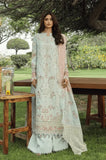 QALAMKAR - 3PC Lawn Chikankari Embroidered Shirt with Monar Embroidered Dupatta and Trouser - SS0725