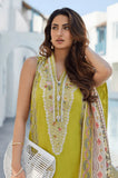 FAIZA SAQLAIN - 3PC Lawn Chikankari Embroidered Shirt with Monar Embroidered Dupatta and Trouser- SS0726