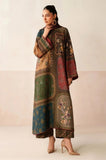 Baroque - Winter 3PC Khaddar Digital Printed Shirt with Khaddar Print Dupatta and Trouser - SS0590
