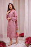 LIMELIGHT - 3PC Dhanak Embroidered Shirt With Monar Printed Dupatta and Trouser - SS01074