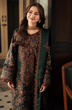 ASIM JOFA - 3PC Embroidered Dhanak Shirt with Dhanak Embroidered Dupatta and Trouser - SS01023