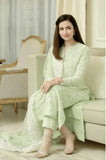 Bareeze - 3PC Lawn Embroidered Shirt with Organza Embroidered Dupatta and Trouser t - SB0157