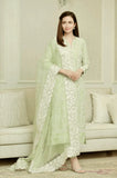 Bareeze - 3PC Lawn Embroidered Shirt with Organza Embroidered Dupatta and Trouser t - SB0157