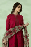 Sapphire - 3PC Dhanak Embroidered Shirt with Organza Printed Dupatta and Trouser - SS0889