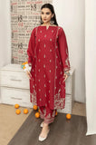 Urge - 3PC Dhanak Embroidered Shirt with Dhanak Printed Dupatta and Trouser - SS0861