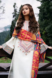 Sapphire - 3PC Dhanak Embroidered Shirt With Wool Printed Dupatta and Trouser - SS0887