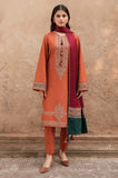 Jazmin - 3PC Dhanak Embroidered Shirt With Wool Printed Dupatta and Trouser - SS01055