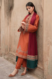 Jazmin - 3PC Dhanak Embroidered Shirt With Wool Printed Dupatta and Trouser - SS01055