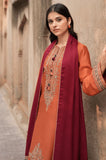 Jazmin - 3PC Dhanak Embroidered Shirt With Wool Printed Dupatta and Trouser - SS01055