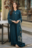 Breeze - 3PC Lawn Chikankari Embroidered Shirt with Monar Printed Dupatta and Trouser - SB0163