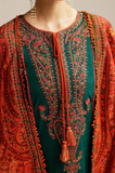 HUSSAIN REHAR - 3PC Dhanak Embroidered Shirt with Dhanak Printed Dupatta and Trouser - SS0994