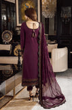 Asim Jofa - 3PC Dhanak Embroidered Shirt With Wool Printed Dupatta and Trouser - SS01089