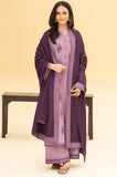 Lazuli - 3PC Dhanak Embroidered Shirt With Dhanak Embroidered Dupatta and Trouser - SS0996
