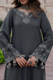 Izel Apparel - 3PC Dhanak Embroidered Shirt With Wool Printed Dupatta and Trouser - SS01137